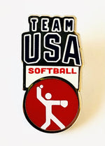 Load image into Gallery viewer, Team USA Softball Pictogram Pin
