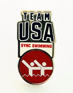 Team USA Sync Swimming Pictogram Pin