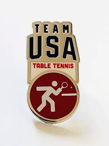 Team USA Table Tennis Pictogram Pin